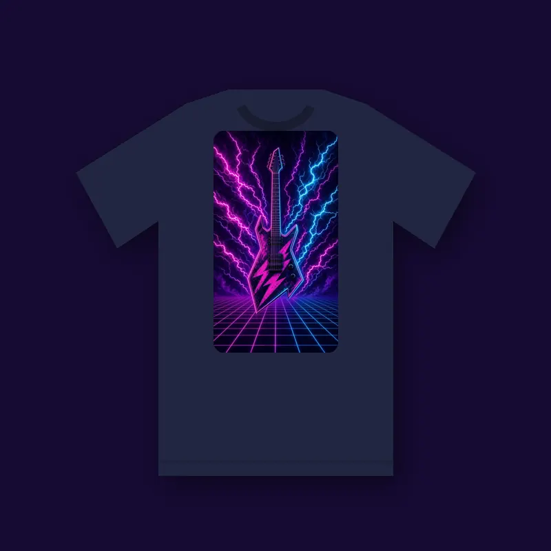 Neon Riff matching tee