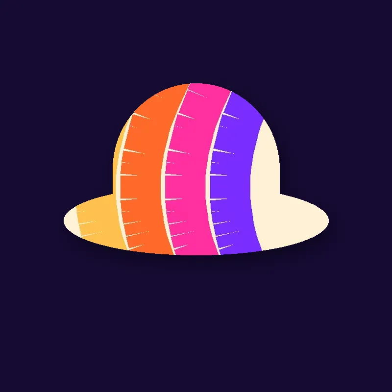 Retro Beach Bucket hat