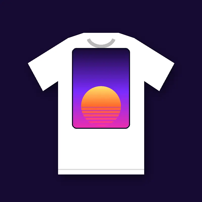 Sunset Swell matching tee