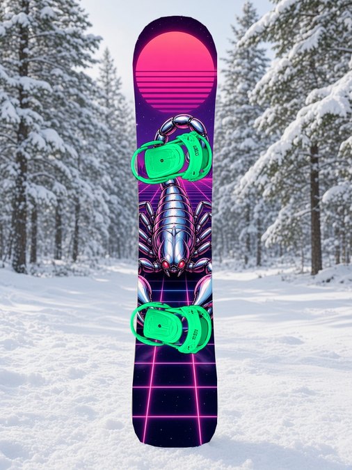 Chrome Scorpion Guardian snowboard wrap