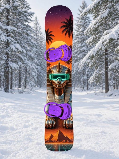 Chrome Visor Sphinx snowboard wrap