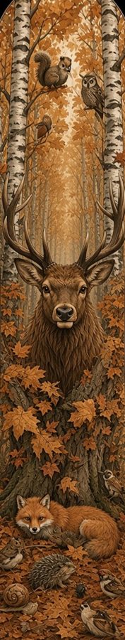 Autumn Elk Seek flat artwork