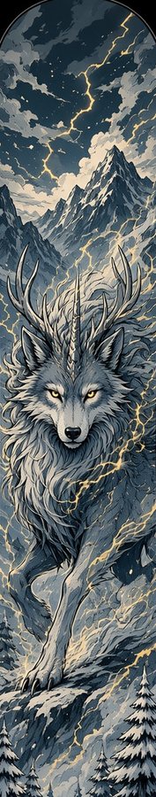 Storm Wolf Spirit flat artwork