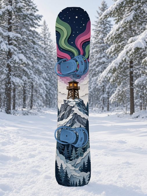 Lookout Aurora snowboard wrap