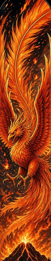 Phoenix Volcano flat artwork