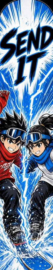 Rival Riders Send It flat artwork