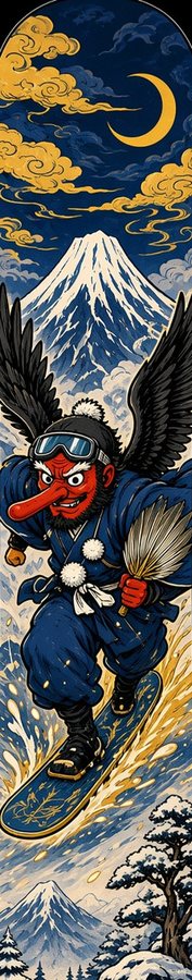 Tengu Mountain Guardian flat artwork