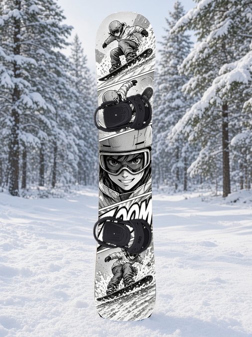 Panel Grid Zoom snowboard wrap