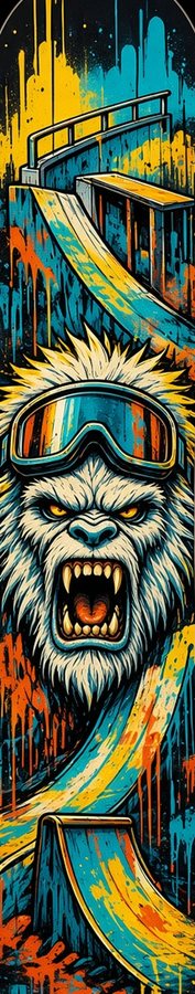 Graffiti Yeti Park flat artwork