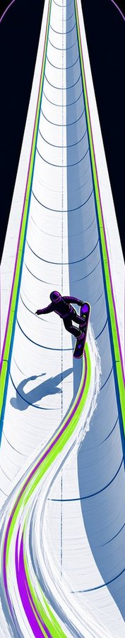 Halfpipe Carve flat artwork