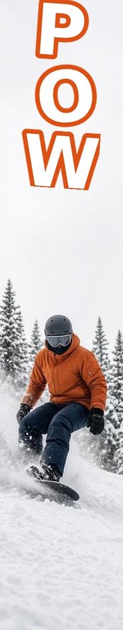 Pow Powder Slash flat artwork