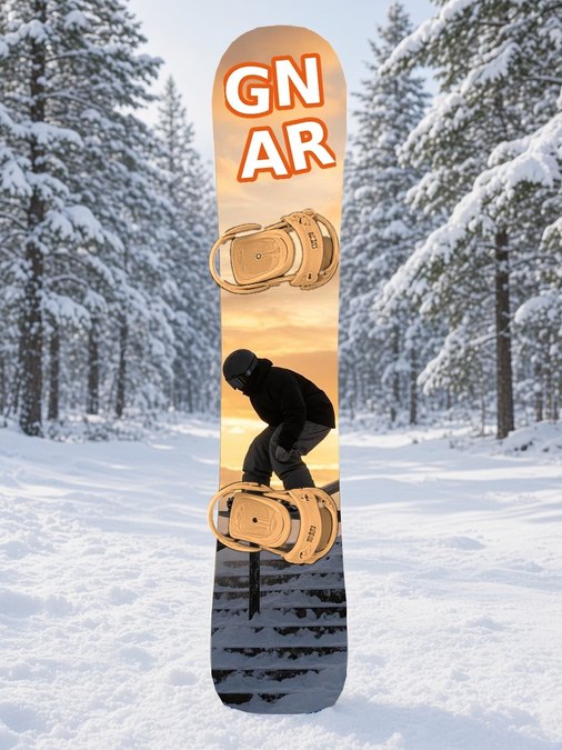 Gnar Rail Golden Hour snowboard wrap
