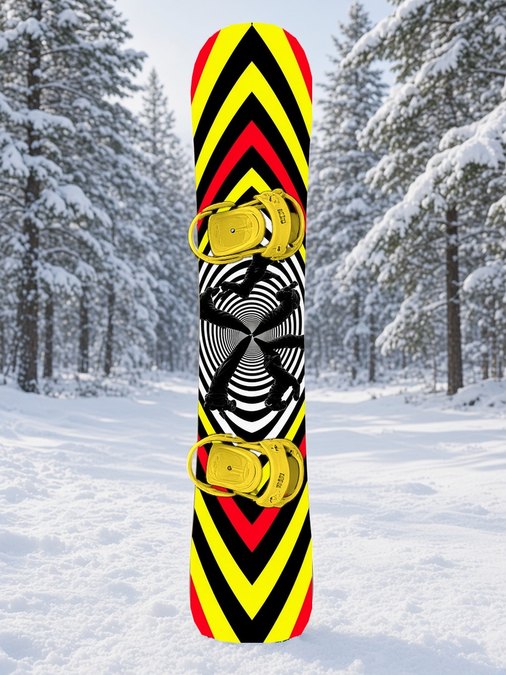 Op Art 1080 snowboard wrap