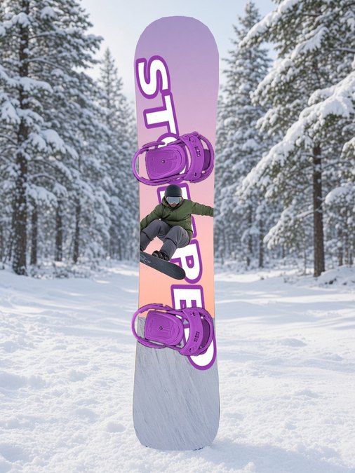 Stomped Halfpipe Sunrise snowboard wrap