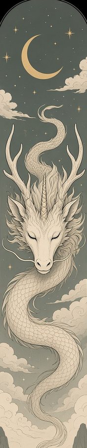 Celestial Calm Dragon flat artwork