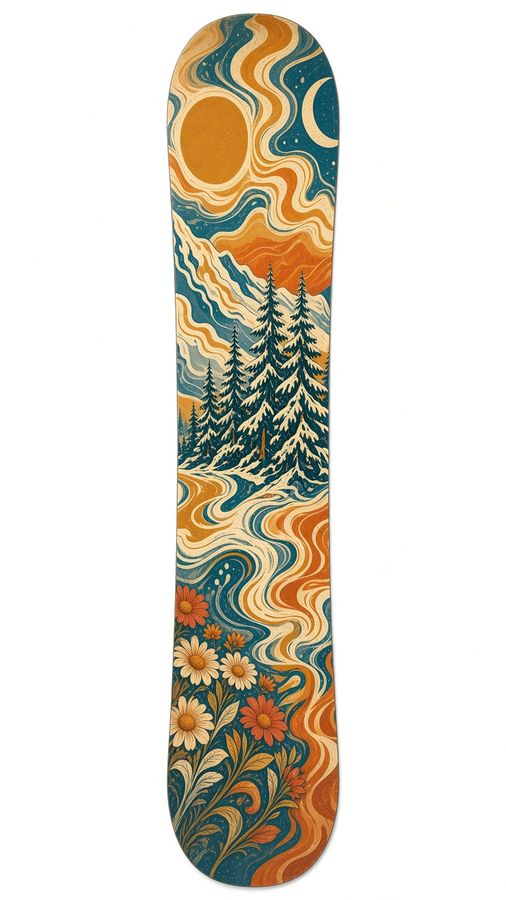 Groove Valley snowboard wrap