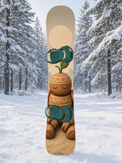 Clay Golem Spirit snowboard wrap